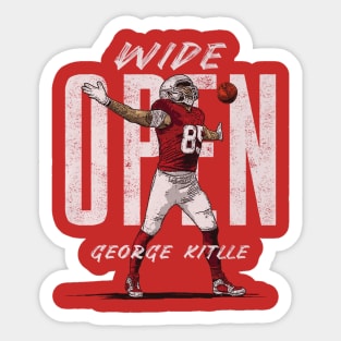 George Kittle San Francisco Wide Open Sticker